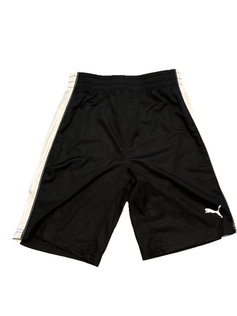 (2) PUMA boys T-shirts & Athletic Shorts Sets Big Logo Sage White Black Size 7 - Picture 8 of 16